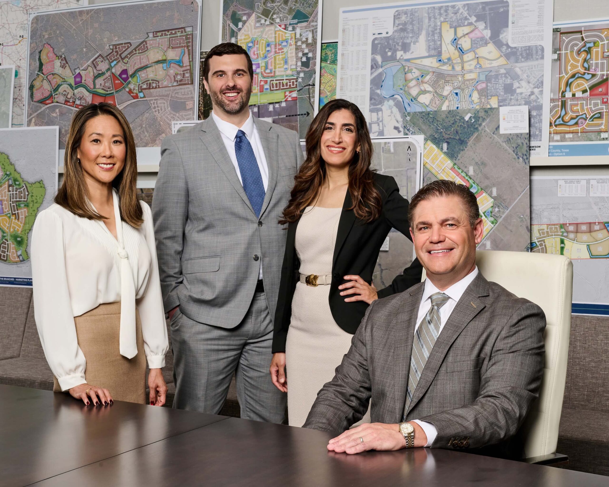 Joel, Nancy, Shima and Richard in the office